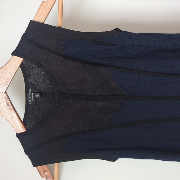 Rag and Bone long dress, navy and black, size XS - Picture 2 of 9